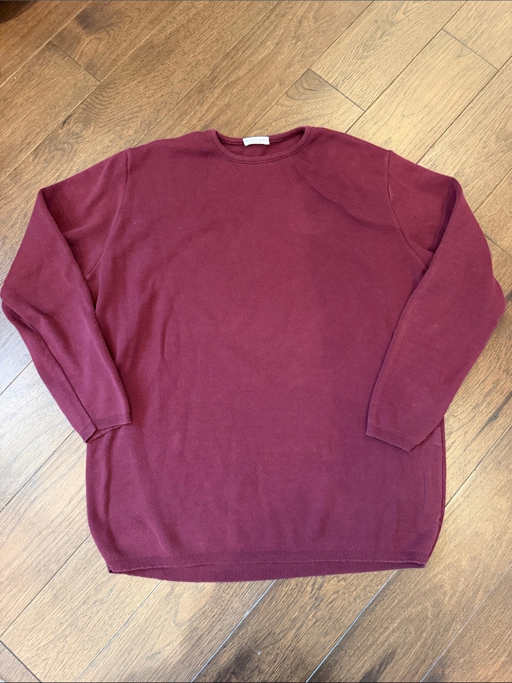 Joan Vass Burgundy Crewneck Sweater Size 2 - C16-067